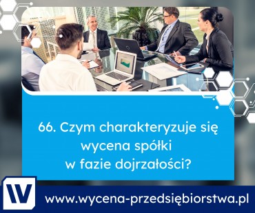 Wycena spółki w fazie dojrzałości – nowy wpis na blogu