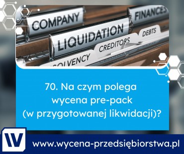 Wycena pre-pack (przygotowana likwidacja) – nowy wpis na blogu