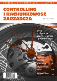 Controlling i Rachunkowość Zarządcza 9/2017